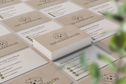 Visitenkarten Mockup – Der Hundesalon Mühlheim
